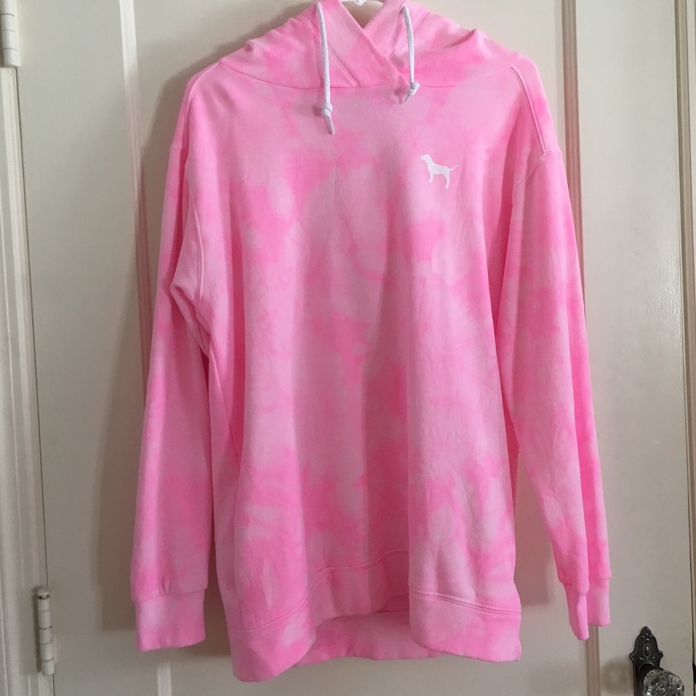 PINK tie dye sweatshirt